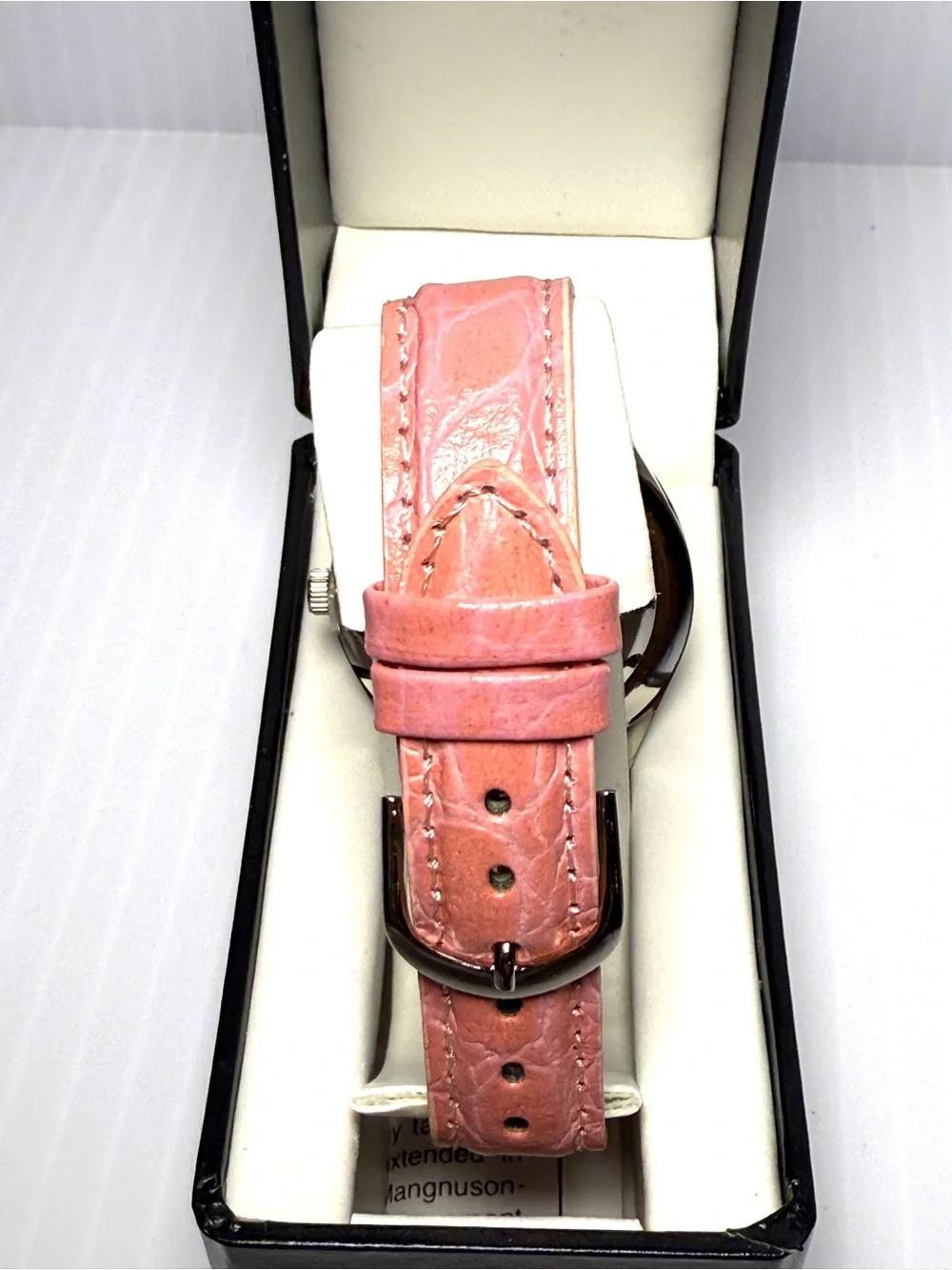 Browningdales Crystal Bezel Quartz Watch - Pink Strap